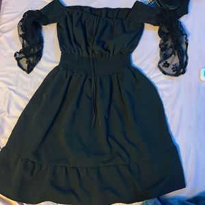 womens off the shoulder lace dress